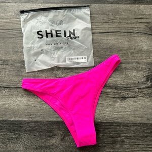 Shein Hot Pink Bikini Bottoms, size XS